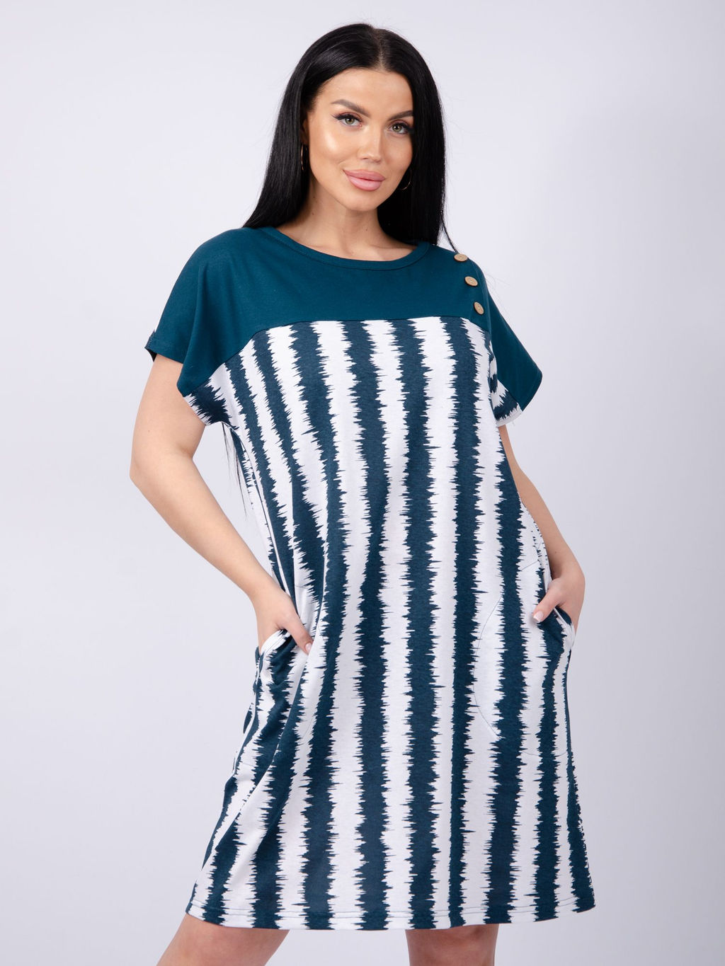 Туника "Тропикана 6" волна, трикотаж