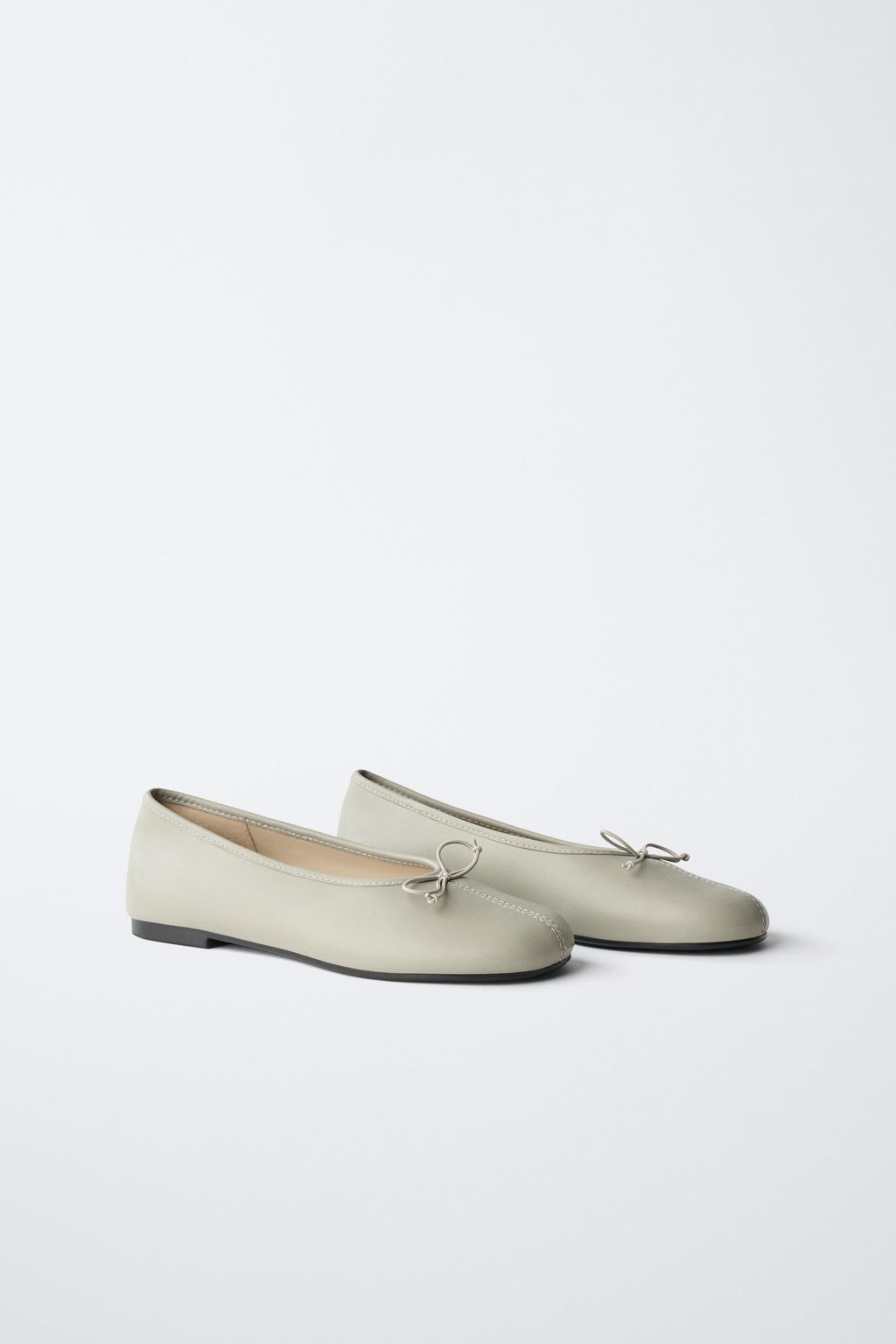 BAILARINA PIEL LAZO / Gris - Zara фото 2