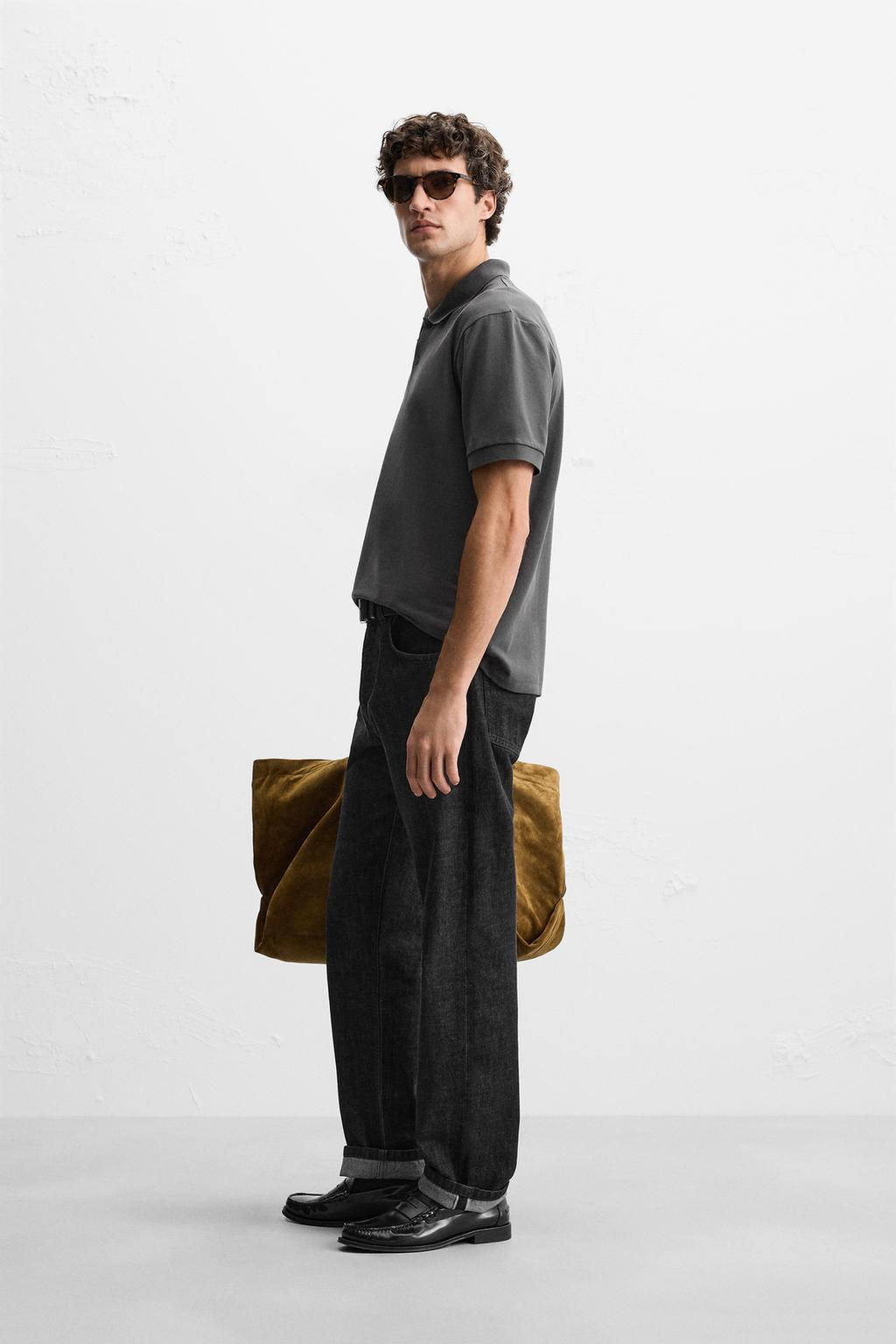 BASIC PIQUE TEXTURE POLO SHIRT - Zara фото 14