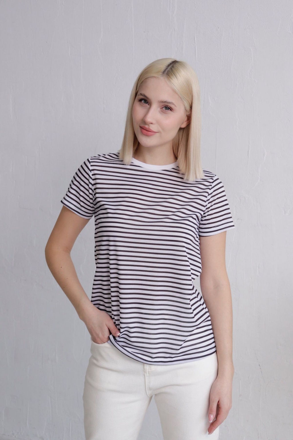 11077 Футболка базовая в полоску - Martichelli фото 3