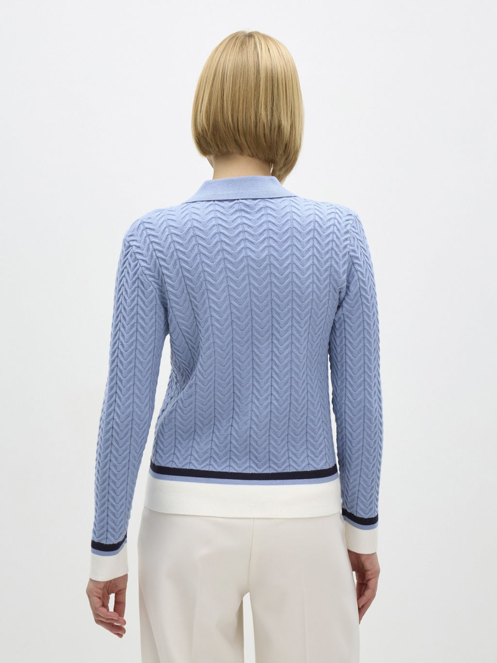 Conso/KCL 240709 - blue-grey/milk Кардиган женский  фото 4