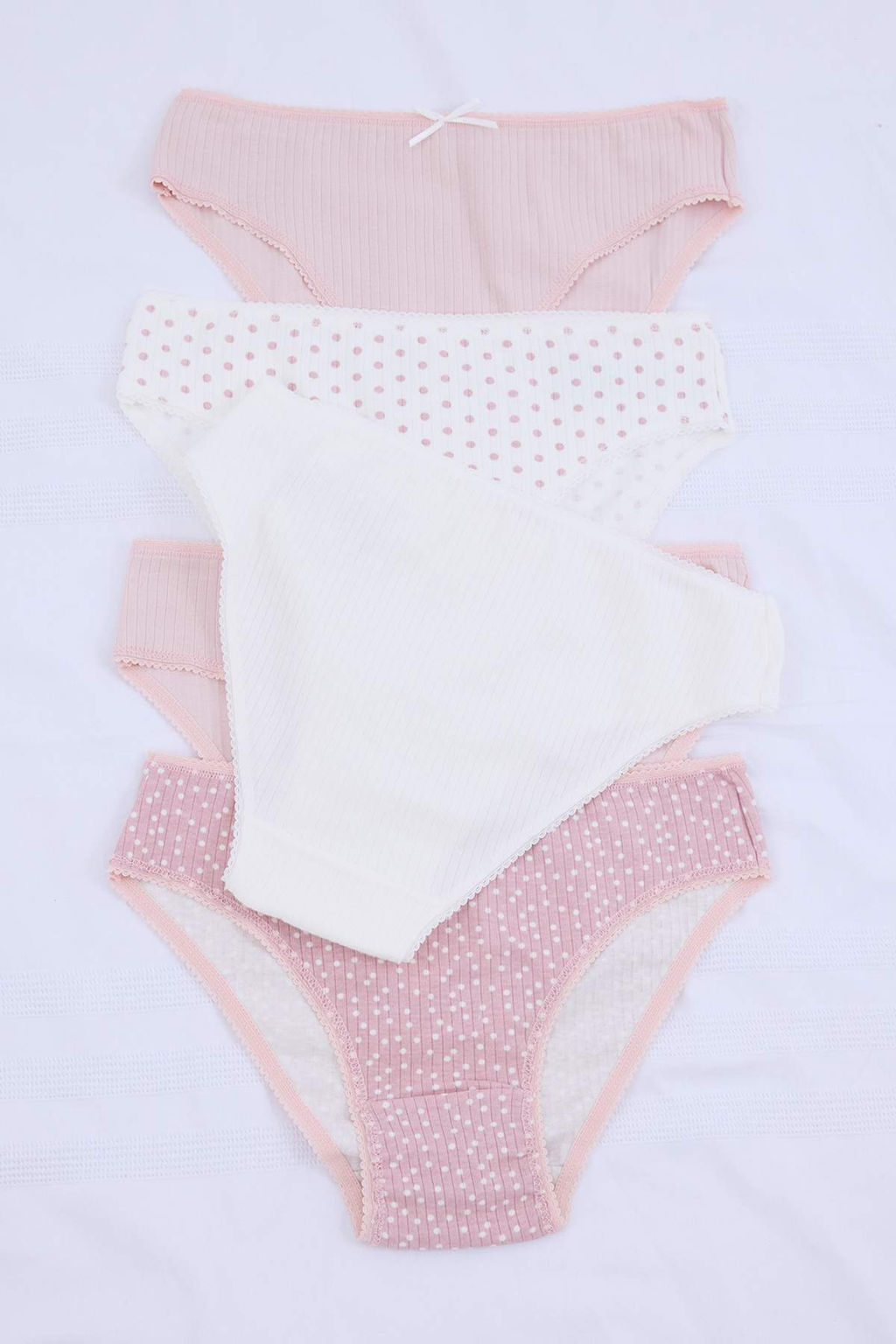 Pembe-Cok Renkli 5li Kaskorse Slip Puantiyeli Slip Kulot THMSS26KU00024 - Trendyolmilla фото 7