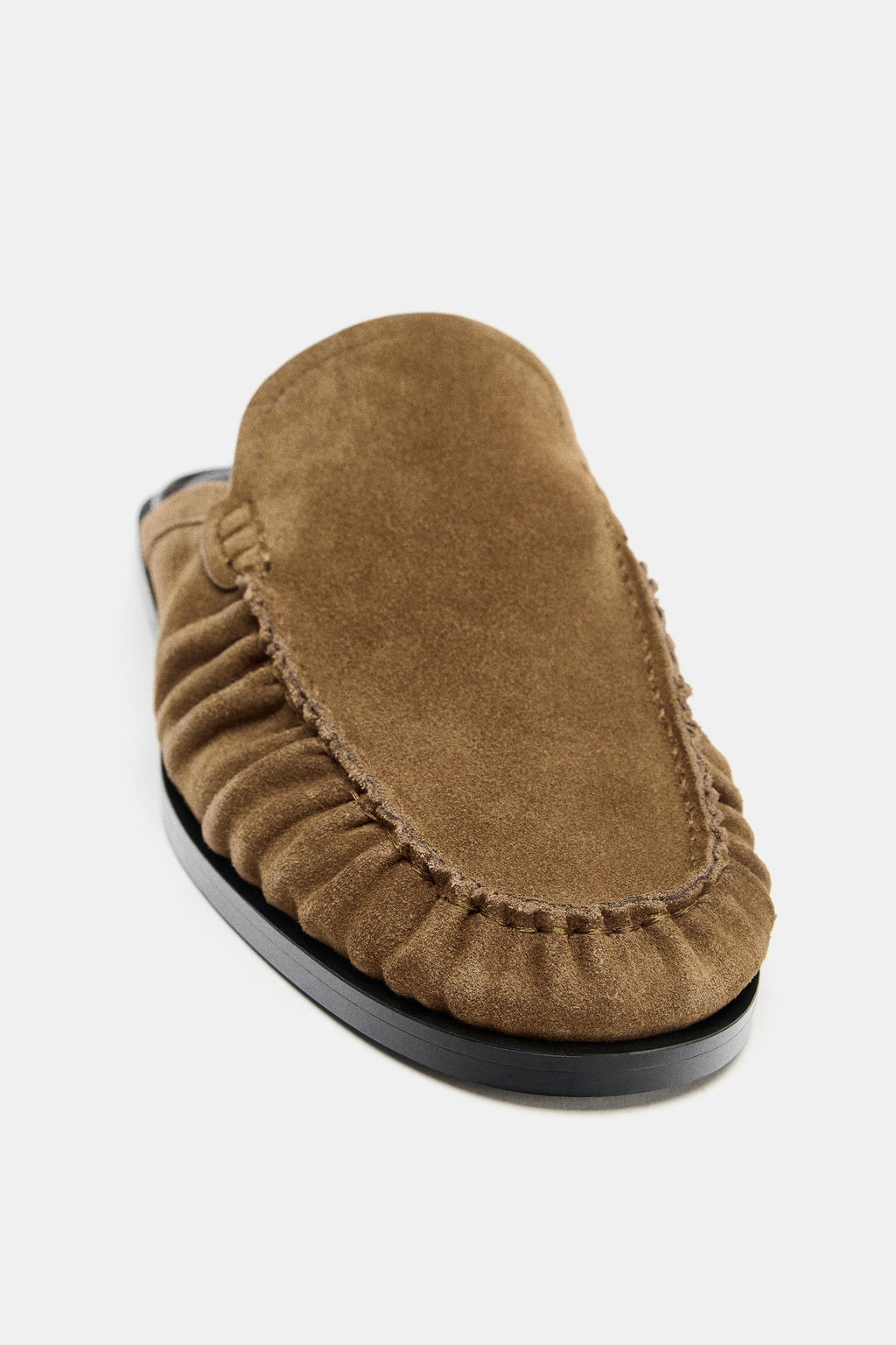 SPLIT SUEDE MULE LOAFERS - Zara фото 6