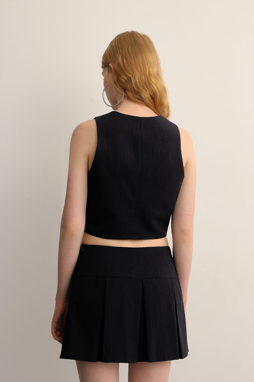 Жилет укороченный в полоску - Mollis фото 4