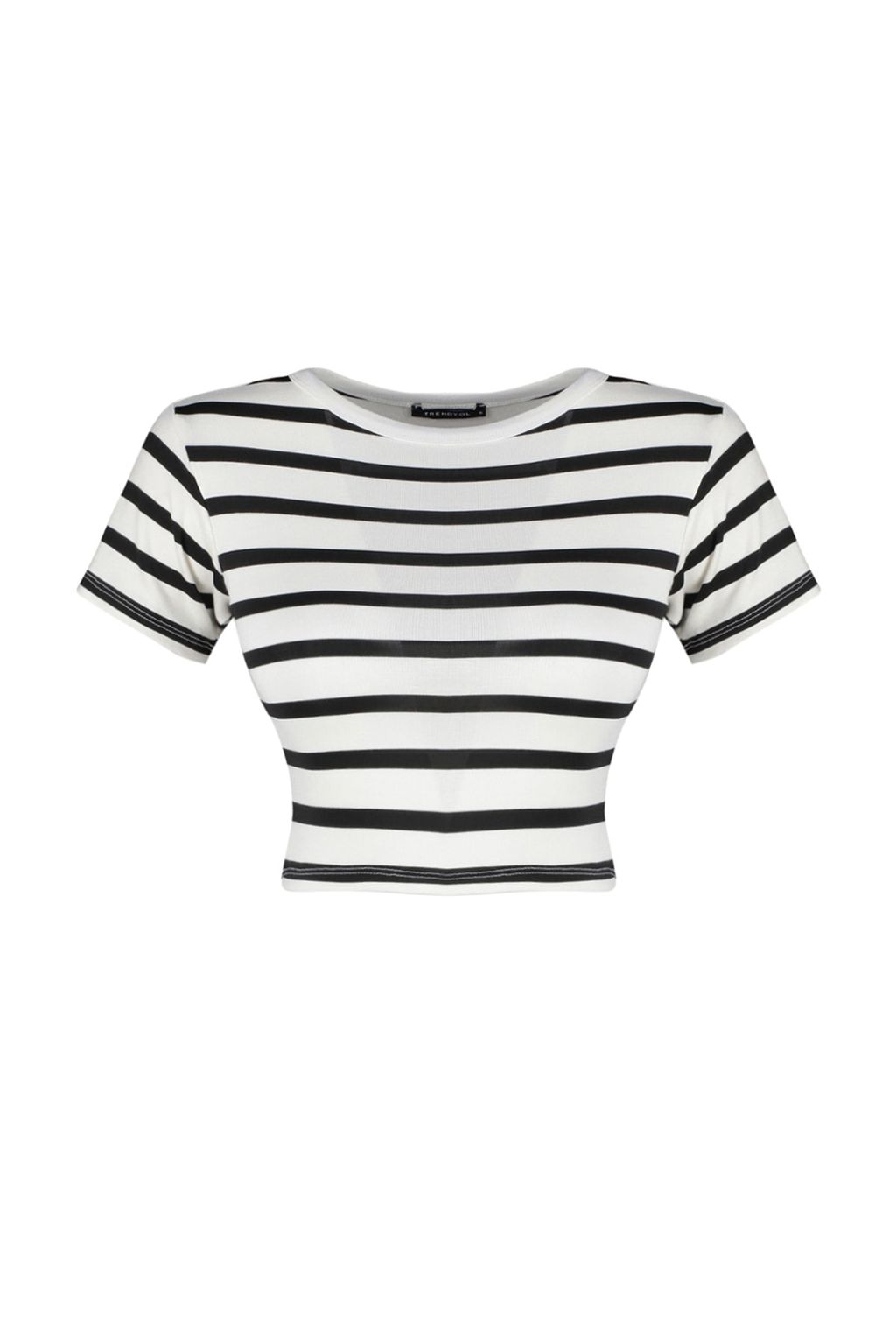 Trendyolmilla Premium Ekru-Ekru Kahverengi Cizgili 2li Paket Viskoz Crop Esnek Orme Bluz TWOSS23BZ00194  фото 21