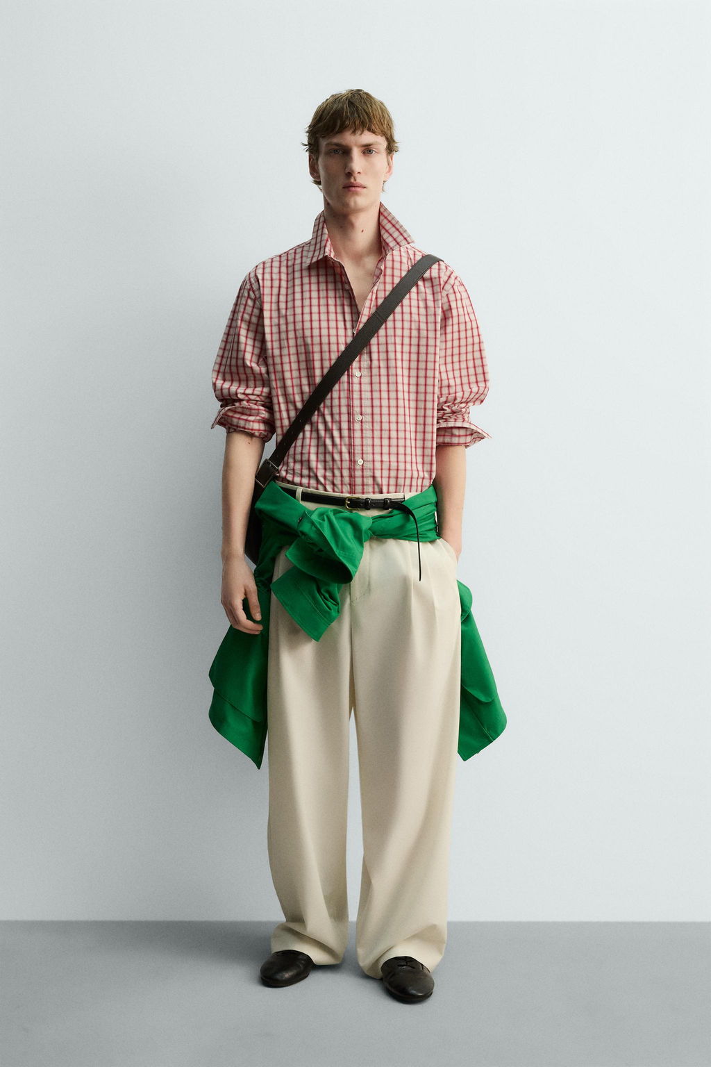 LIMITED EDITION RELAXED FIT CHECK SHIRT - Zara фото 10
