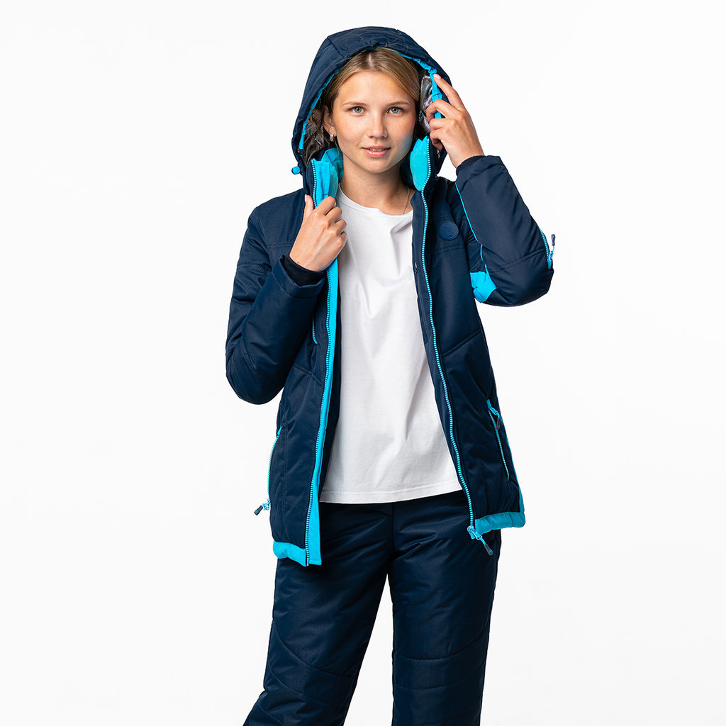 Утеплённый костюм М-218 Синий/Бирюзовый - Rodos фото 9