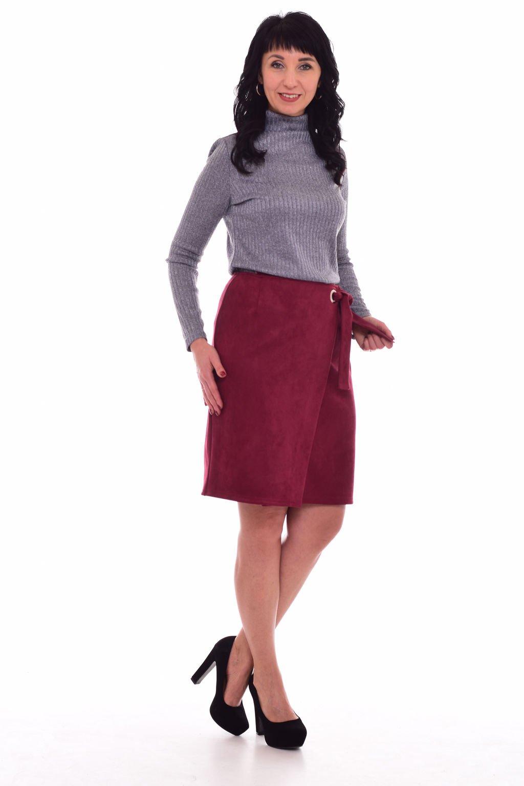 *Юбка женская Ф-9-01б (бордо)