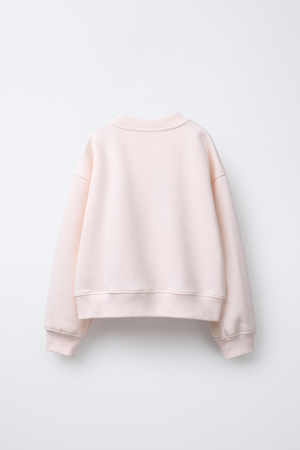 SATIN EMBROIDERED BOW SWEATSHIRT