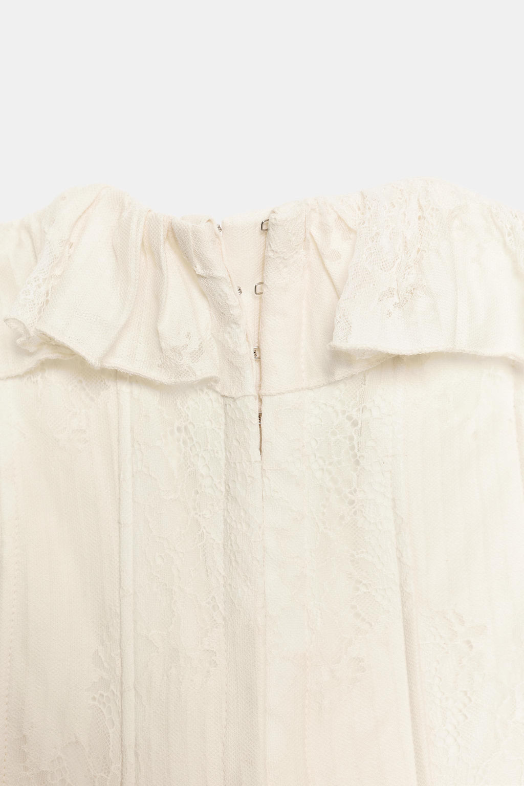 TOP CORSETERO ENCAJE / Crudo - Zara фото 6