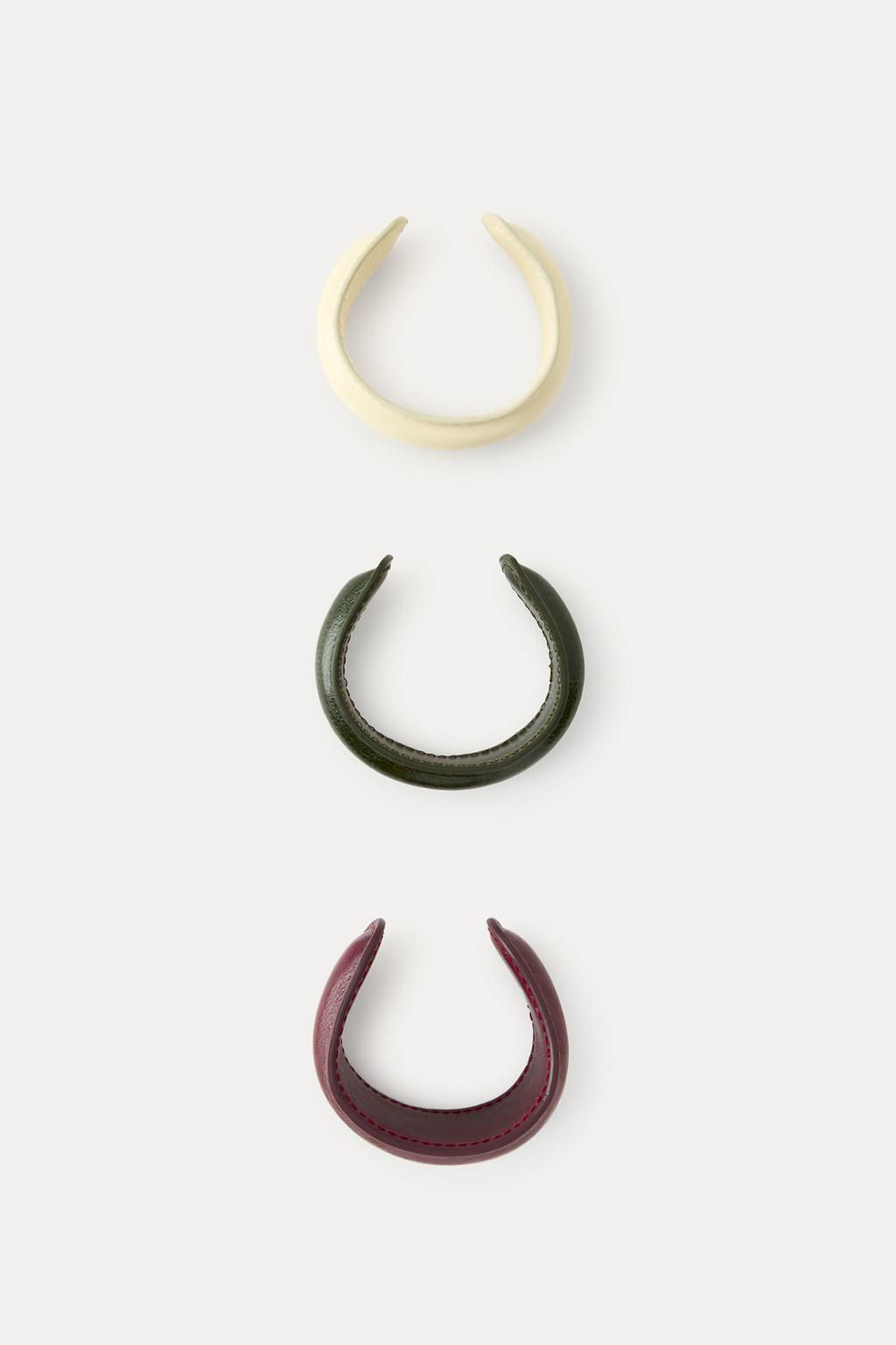 PACK OF 3 LEATHER BRACELETS - Zara фото 2