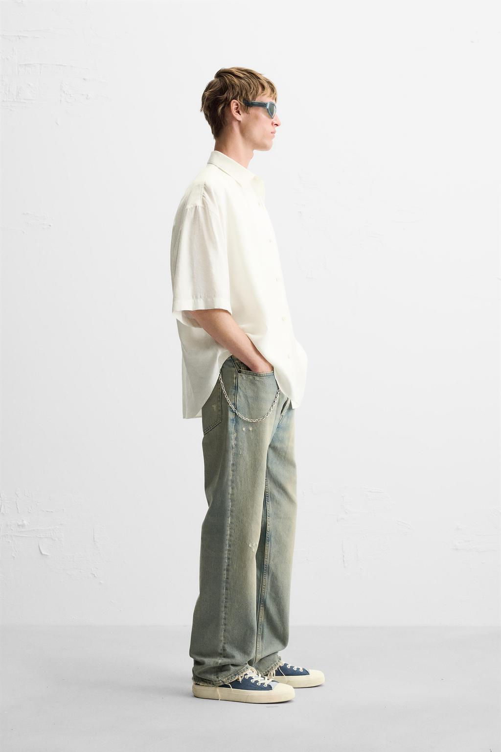 OVERSIZE SHIRT WITH SYMBOLS - Zara фото 4