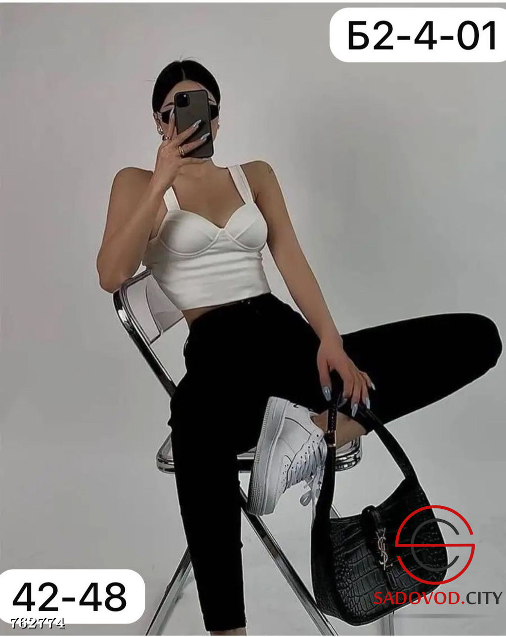 Женский однотонный топ - Bruno фото 6