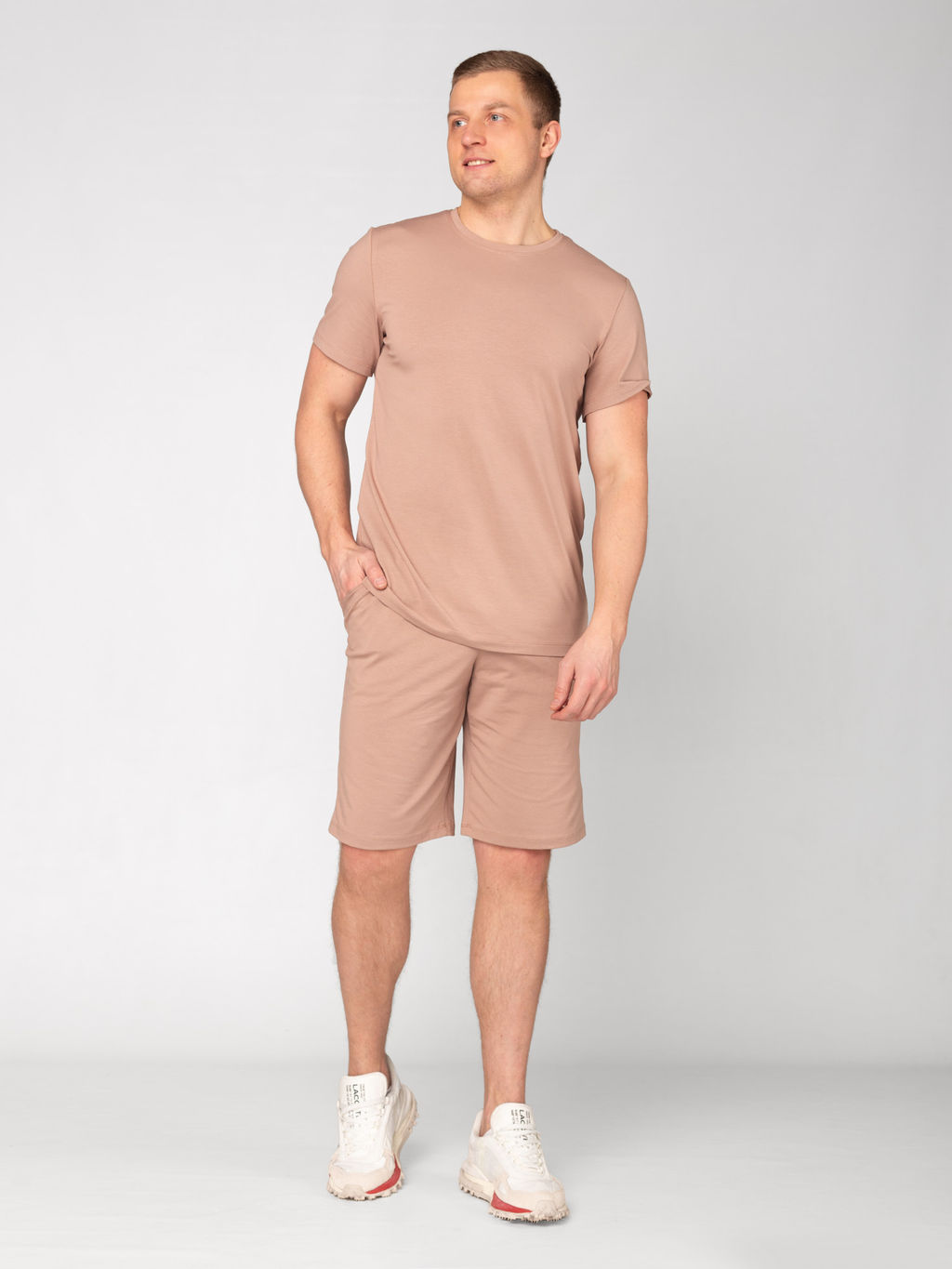 Костюм мужской кулирка с лайкрой ЛУКАС КОФЕ - Domtrik фото 5