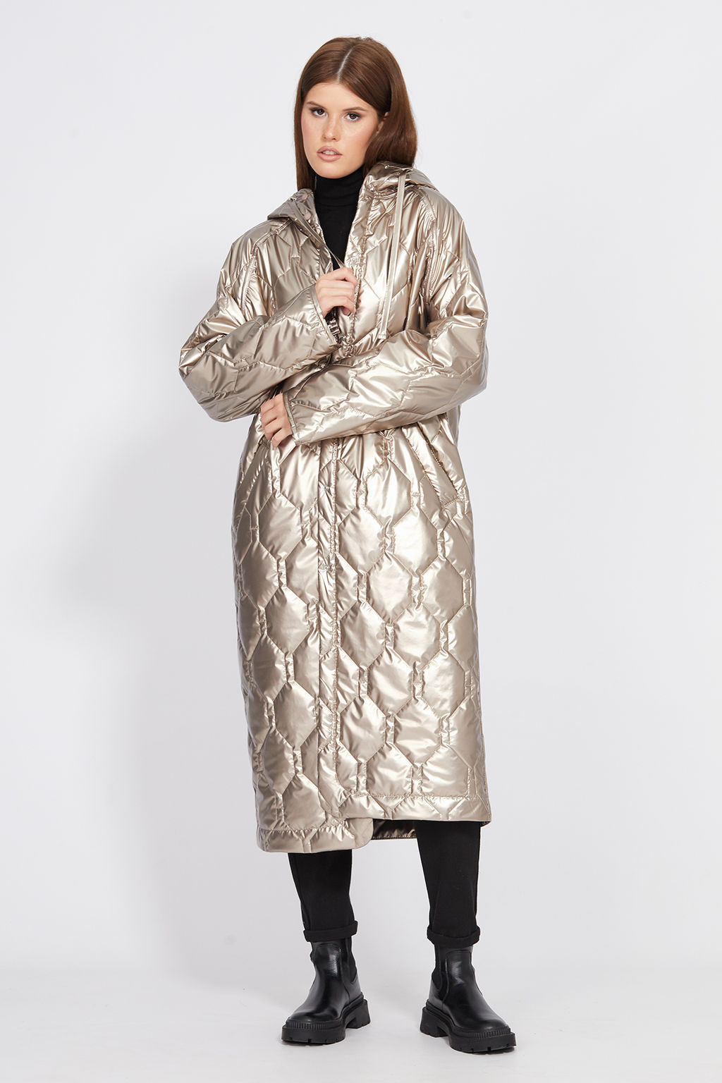 Пальто золото - Eola фото 5