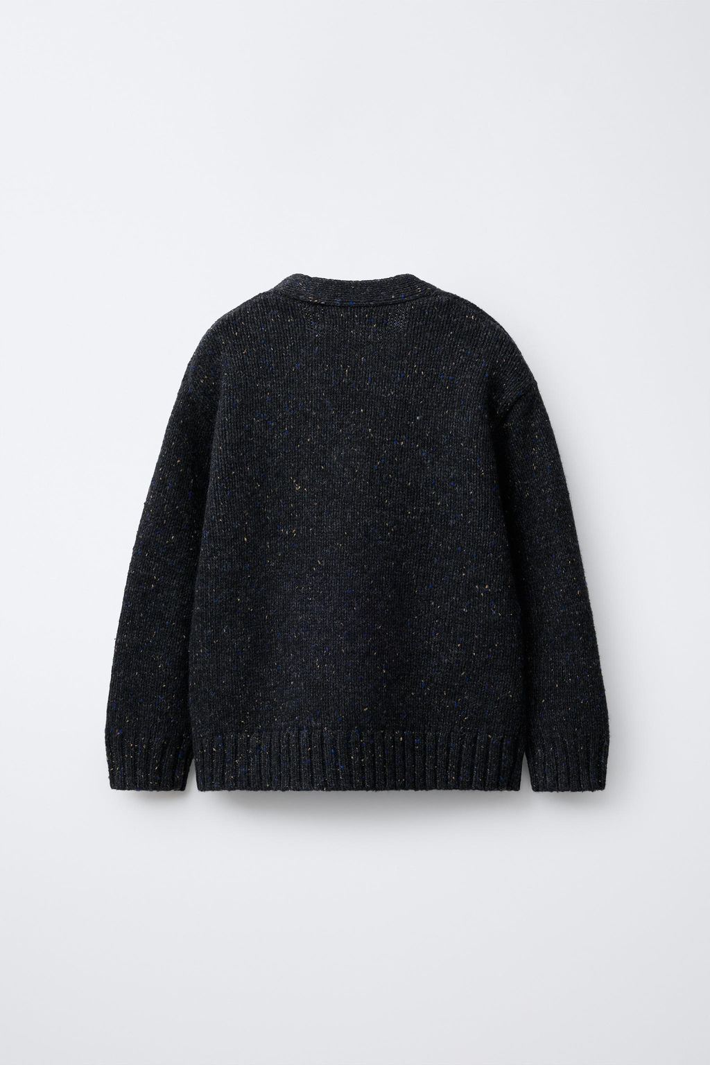 BUTTON-UP WOOL BLEND CARDIGAN