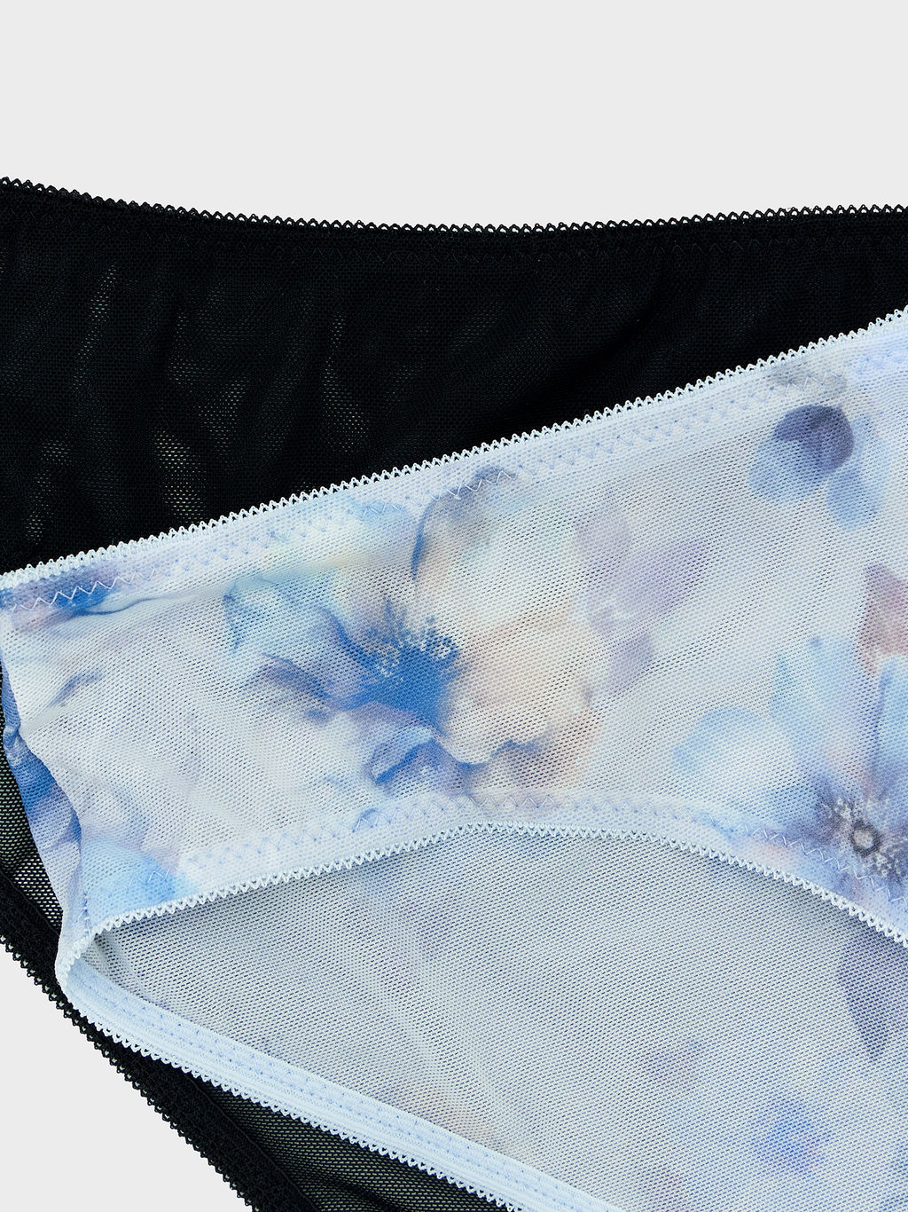 Цена за 2 штуки! Трусы женские классические мультипак (2 шт.) серые с крупными цветами - Mark formelle фото 10