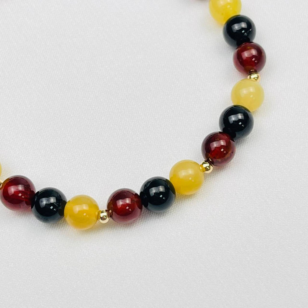 Браслет для "Скорпиона" из Граната, Опала и Турмалина 17 см