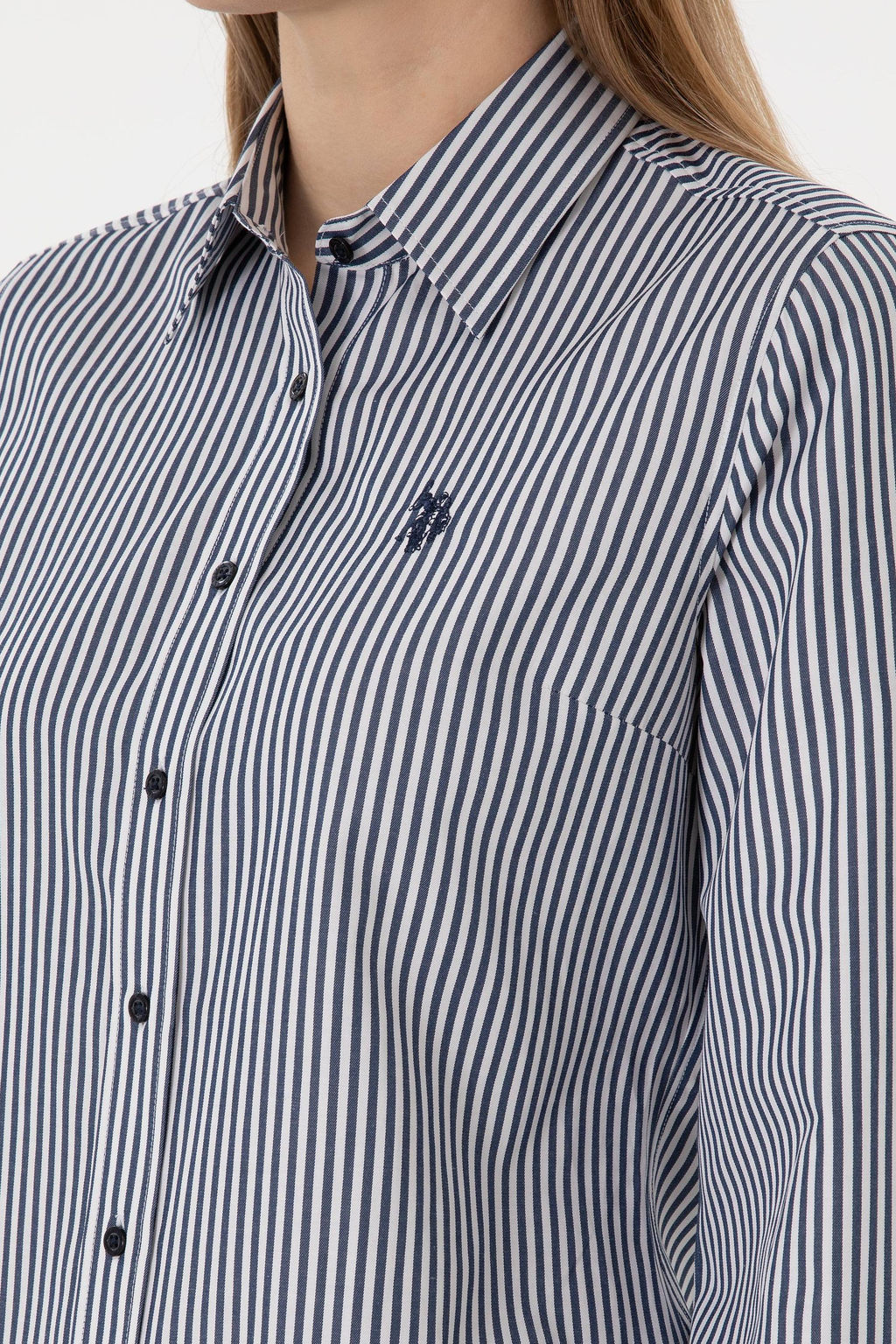 Kad_n Lacivert _izgili Uzun Kollu G_mlek Sepette S_rpriz _ndirim - U.s. polo assn фото 7