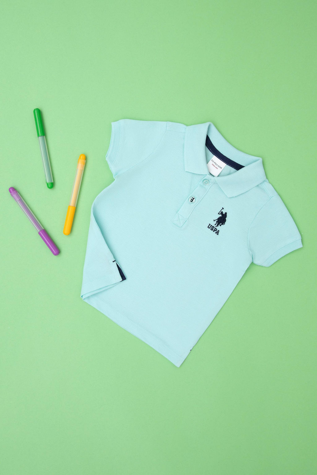 Базовая футболка зеленого цвета для мальчиков - U.s. polo assn фото 5
