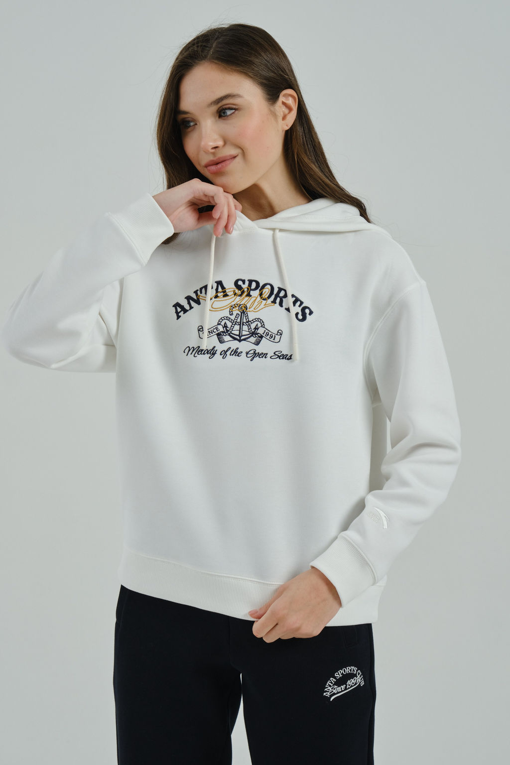 Худи Белый ATSC Sweat Hoodie
