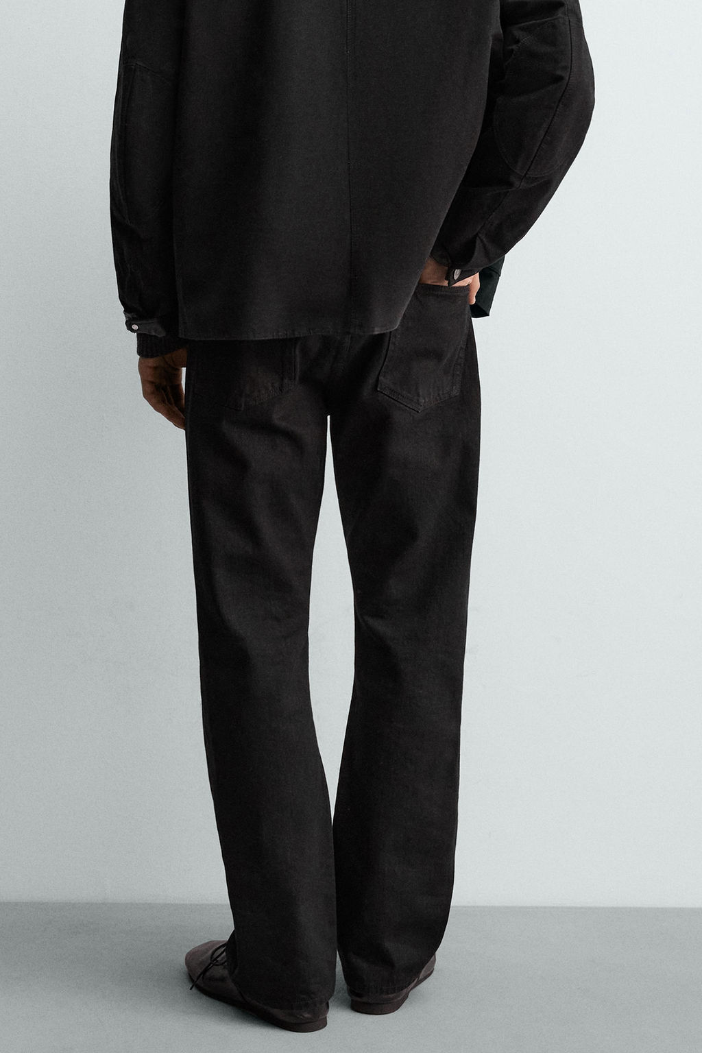 JEANS STRAIGHT FIT BOOTCUT AARON LEVINE X ZARA / Carb?n фото 13