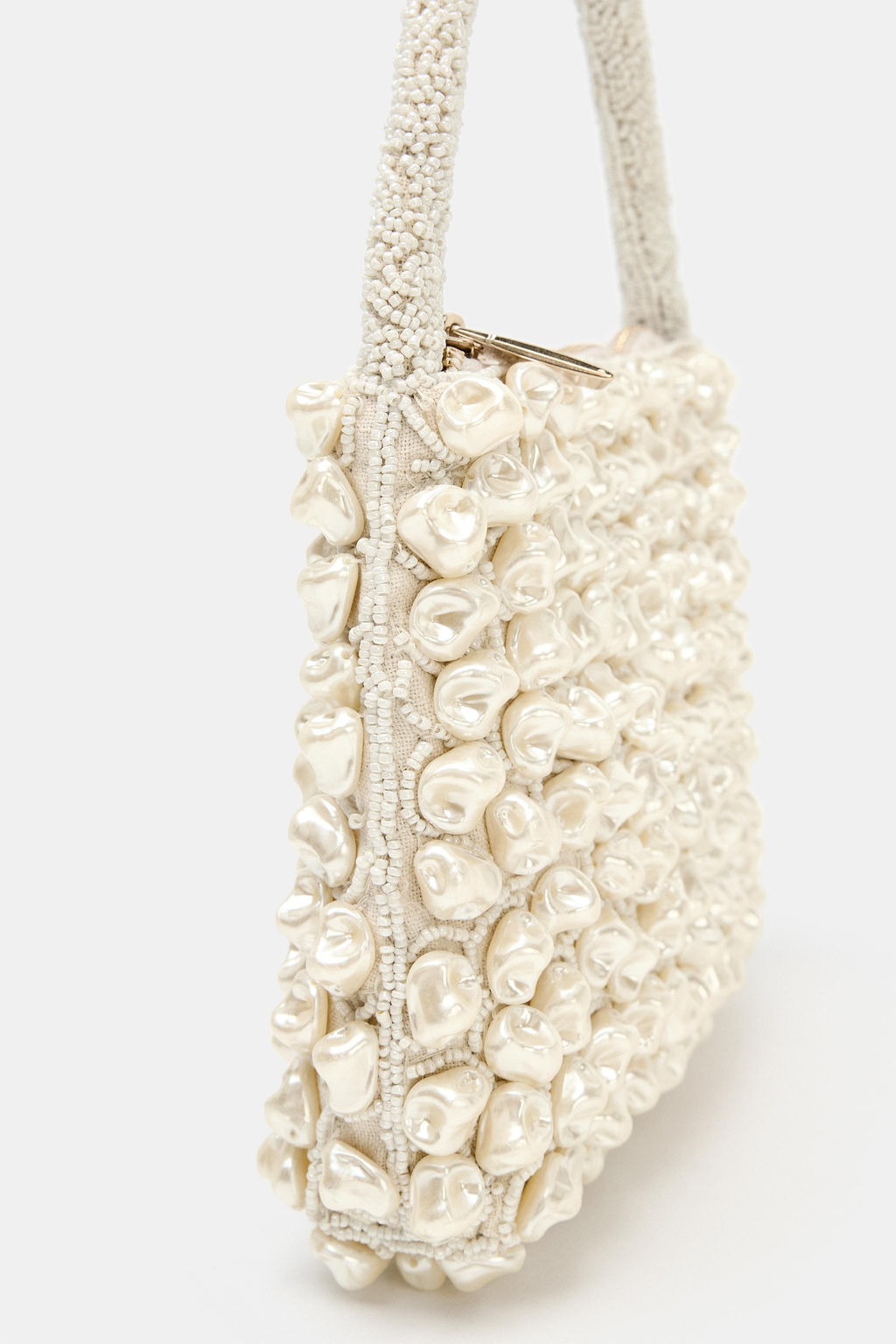 BOLSO DE MANO ABALORIOS / Crudo - Zara фото 3