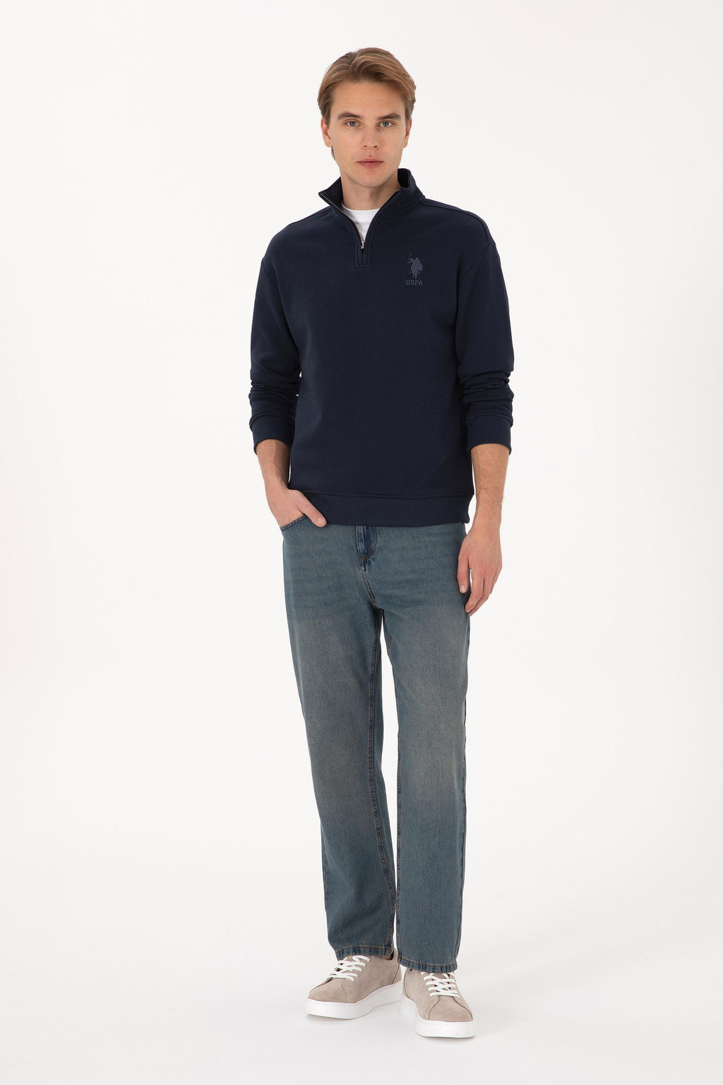 Erkek Lacivert Sweatshirt - U.s. polo assn фото 4