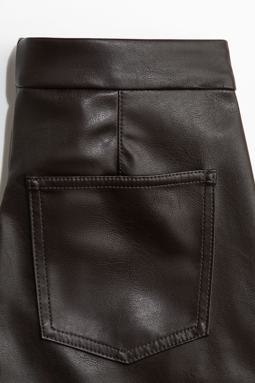 Pantal?n bootcut en tejido revestido - H&m фото 4