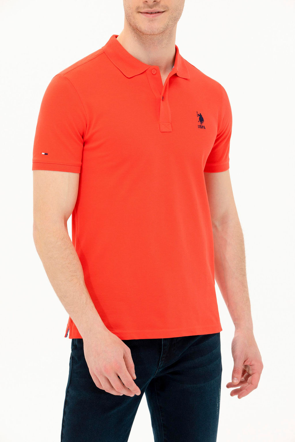 Мужская красная базовая футболка - U.s. polo assn фото 20
