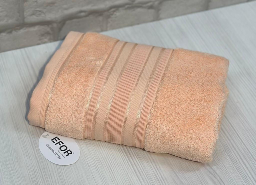 Набор полотенец EFOR NEW KOLLECTION из 1-ого предмета (90*150) SOMON персиковый