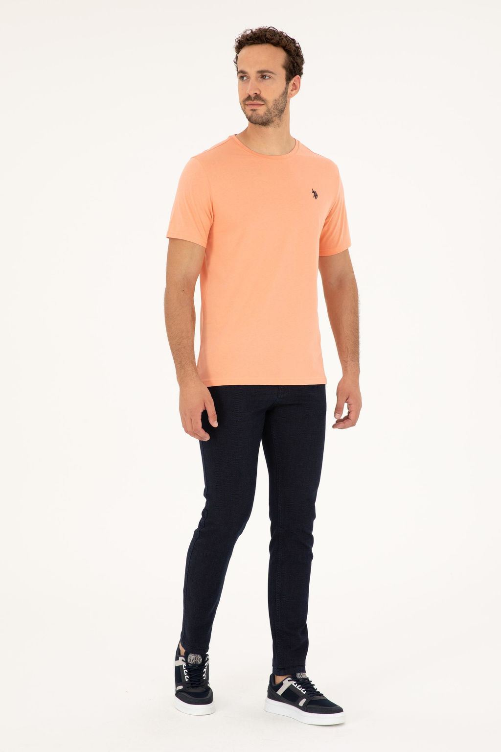 Мужская базовая футболка Salmon - U.s. polo assn фото 4