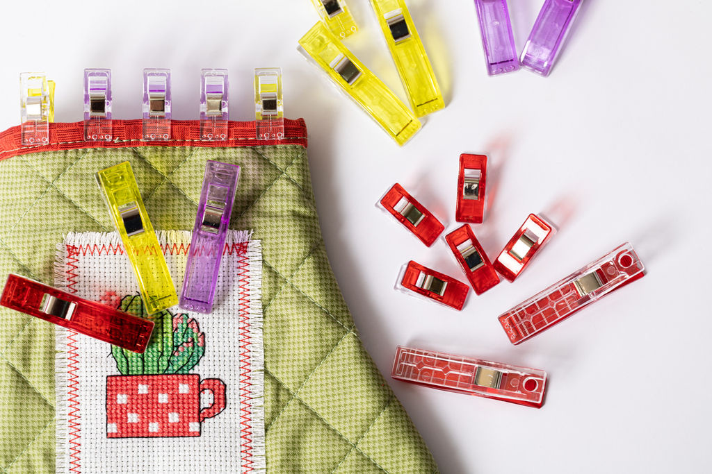 Gamma QC-02 Клипсы для фиксации сталь пластик 2.6 см 10 шт в блистере