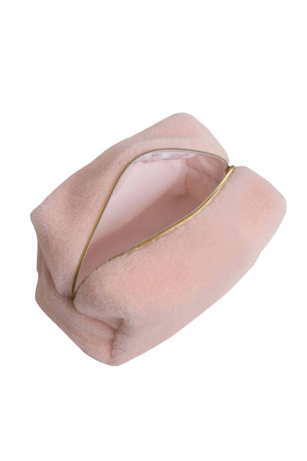 Косметичка меховая Тедди пудра