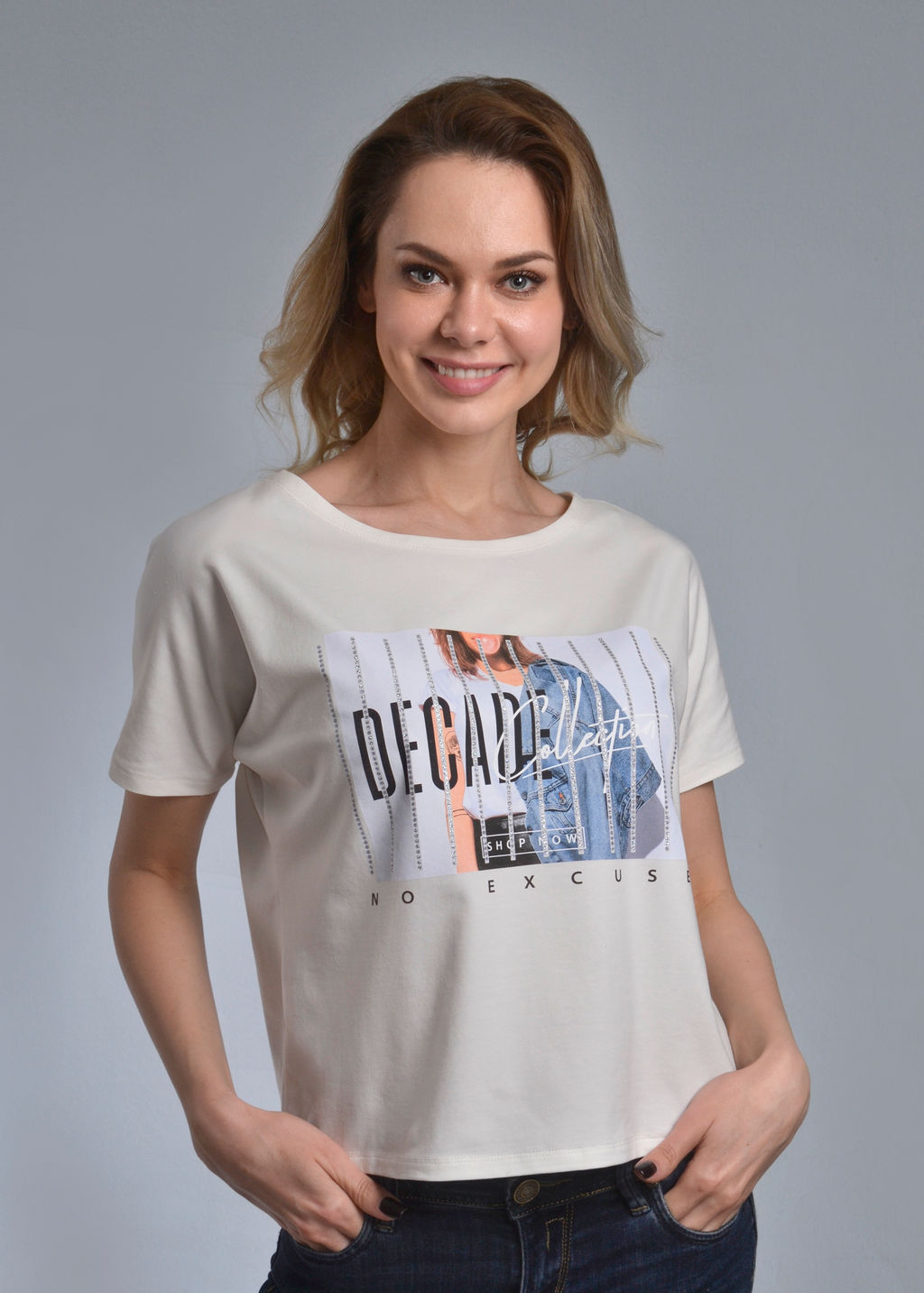 Футболка женская СТАЙЛ (молоко №18 ) - Ивановская трикотажная компания фото 2