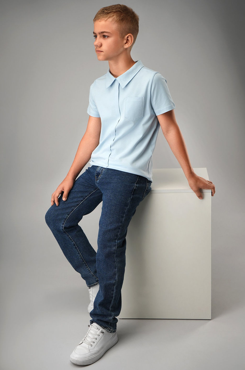 Рубашка-поло с коротким рукавом для мальчика Happyfox