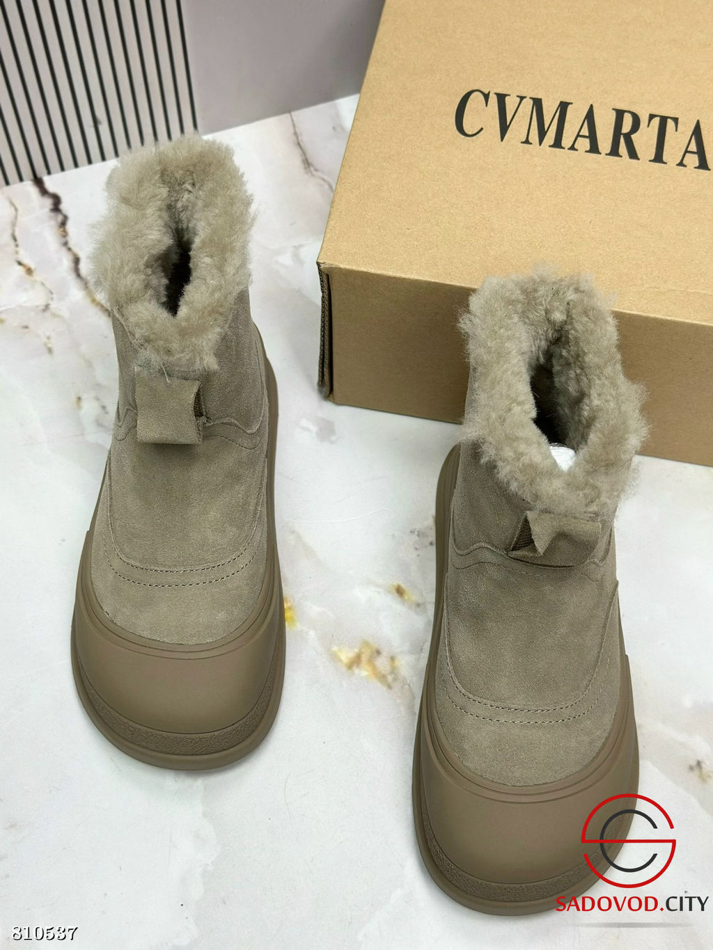 Замшевые женские ботинки для зимы - Bruno фото 5