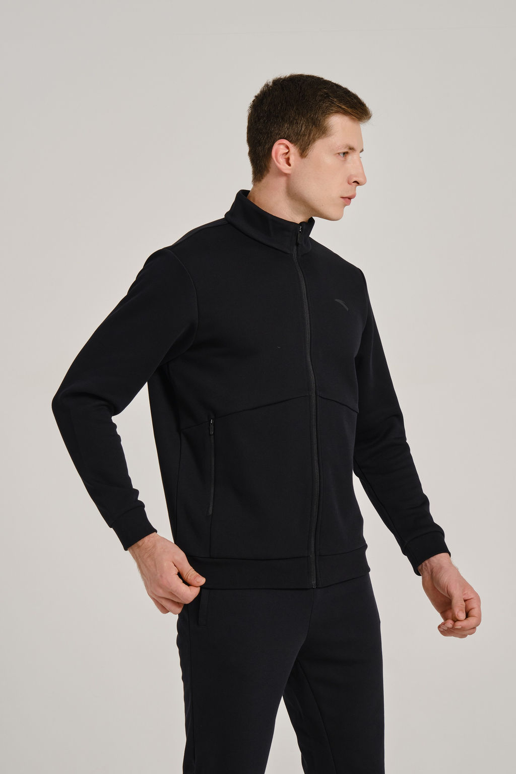 Олимпийка Черный TRN ESSENTIAL Knit Track Top - Anta фото 2