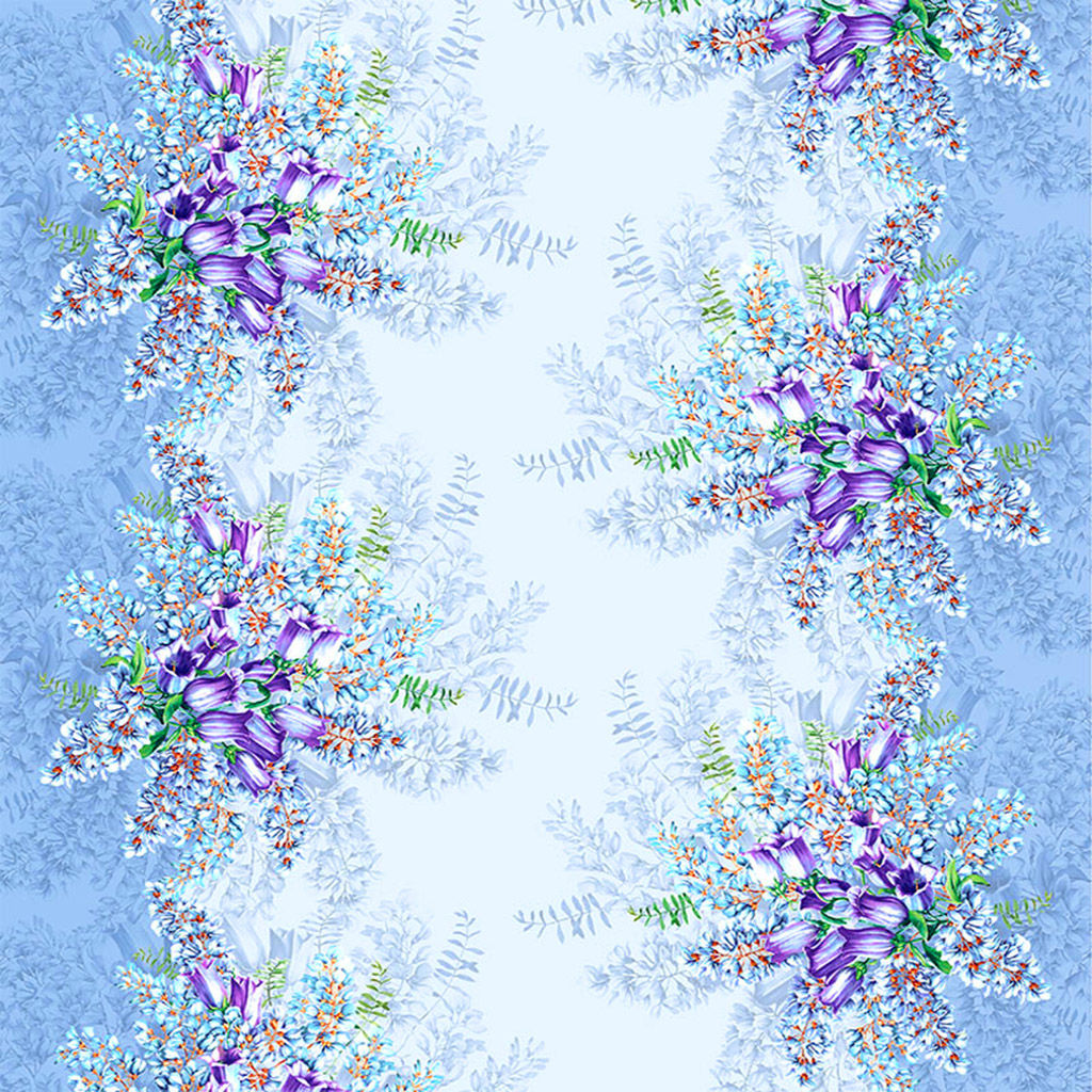 Колокольчики Скатерть рогожка 220х150см, 171г/м2, хлопок 100%, Домашняя мода (Россия)  фото 3