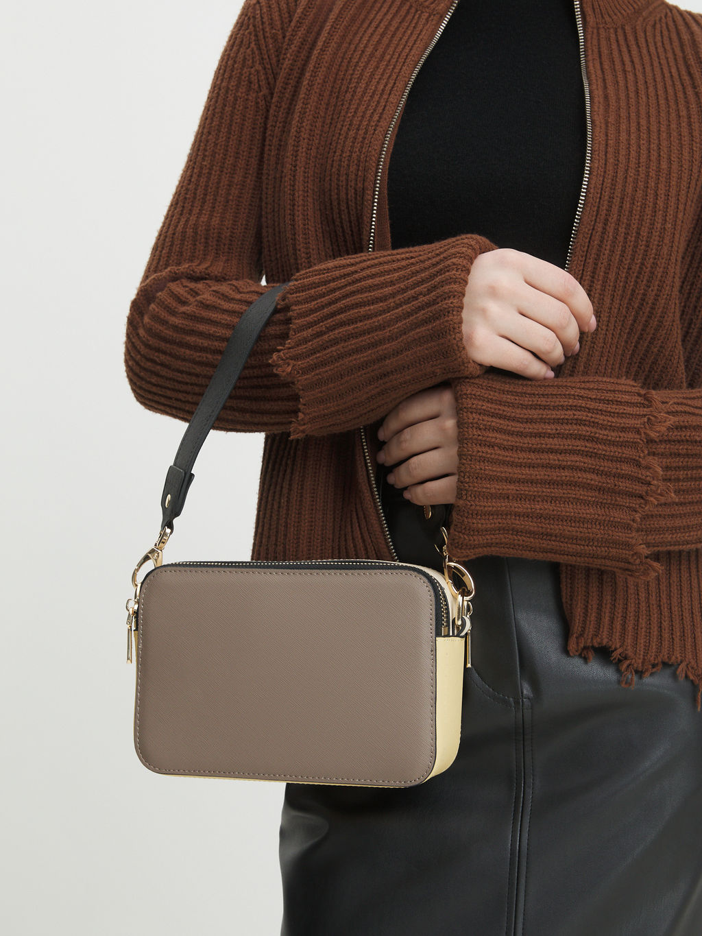 Кросс-боди TENDANCE Артикул 4327573, серо-коричневый фото 6