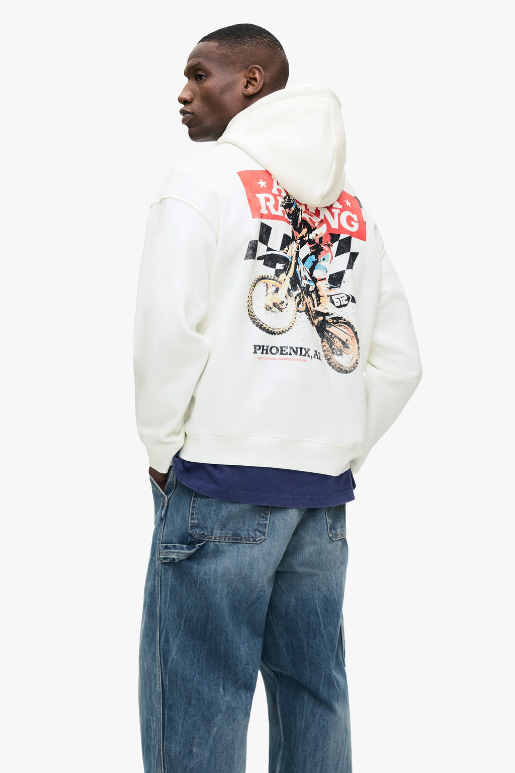 Sudadera con capucha y estampado Loose Fit - H&m фото 10