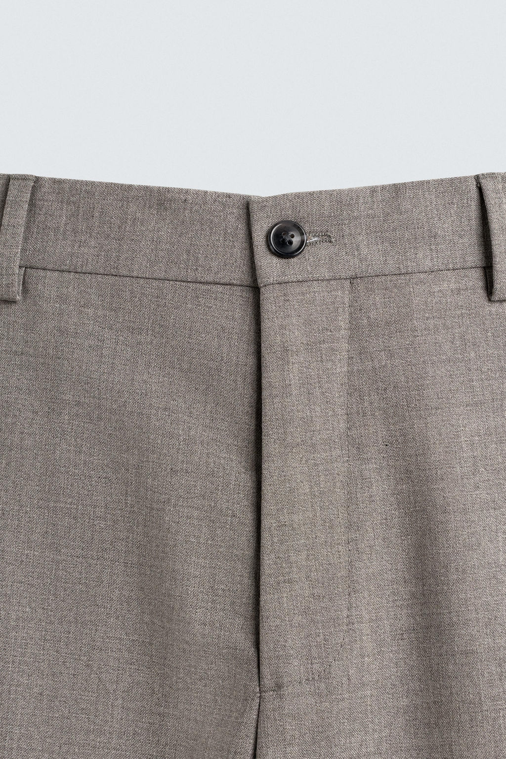 PANTAL?N TRAJE REGULAR FIT ESTRUCTURA / Beige