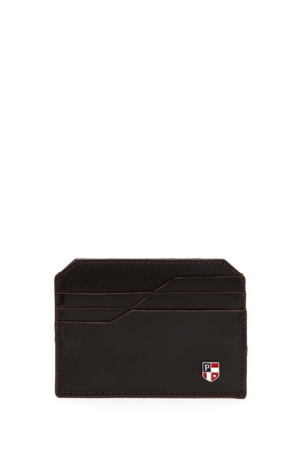 Мужская коричневая визитница Неожиданная скидка в корзине