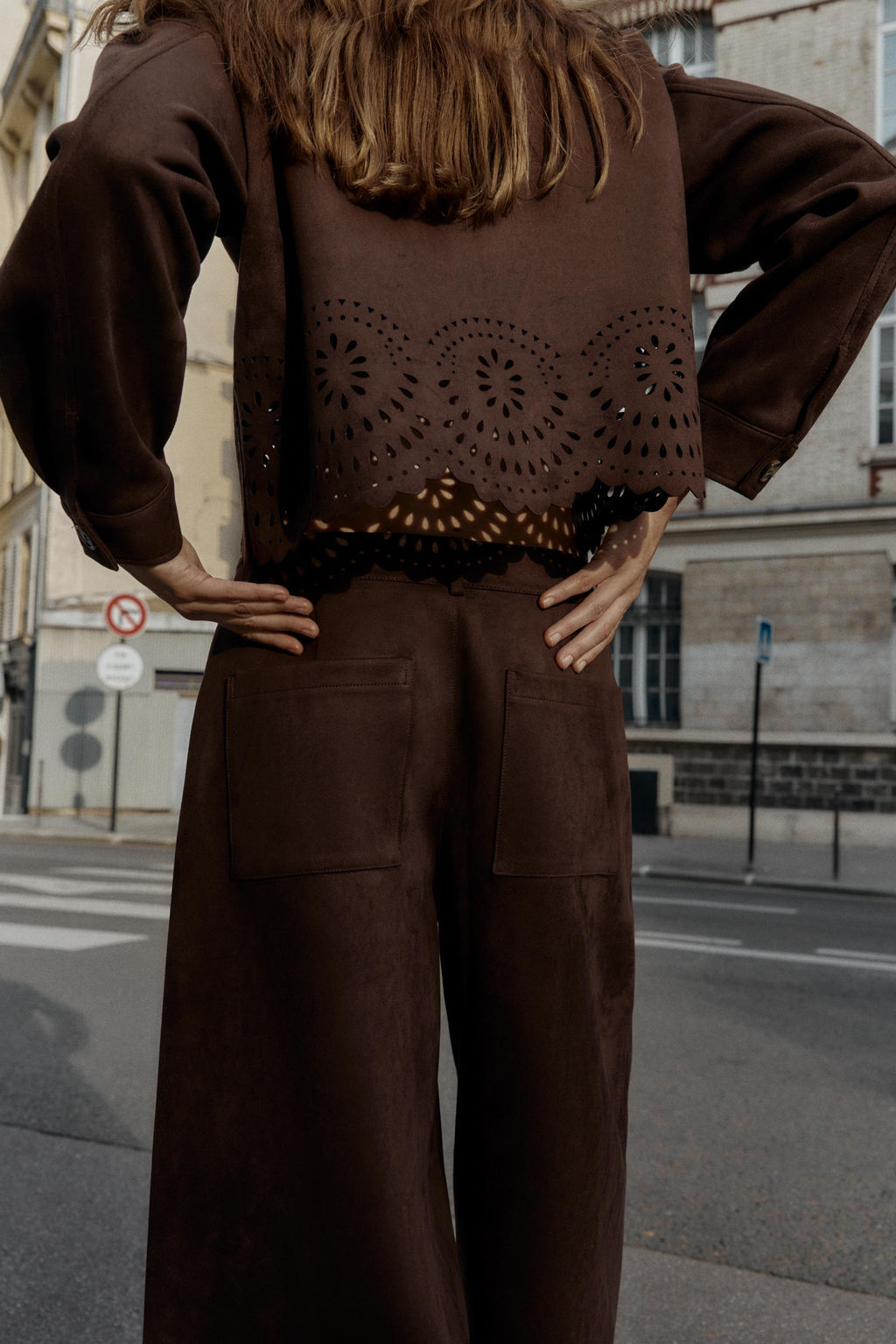 SUEDE-EFFECT CULOTTES WITH LASER-CUT HEM - Zara фото 5