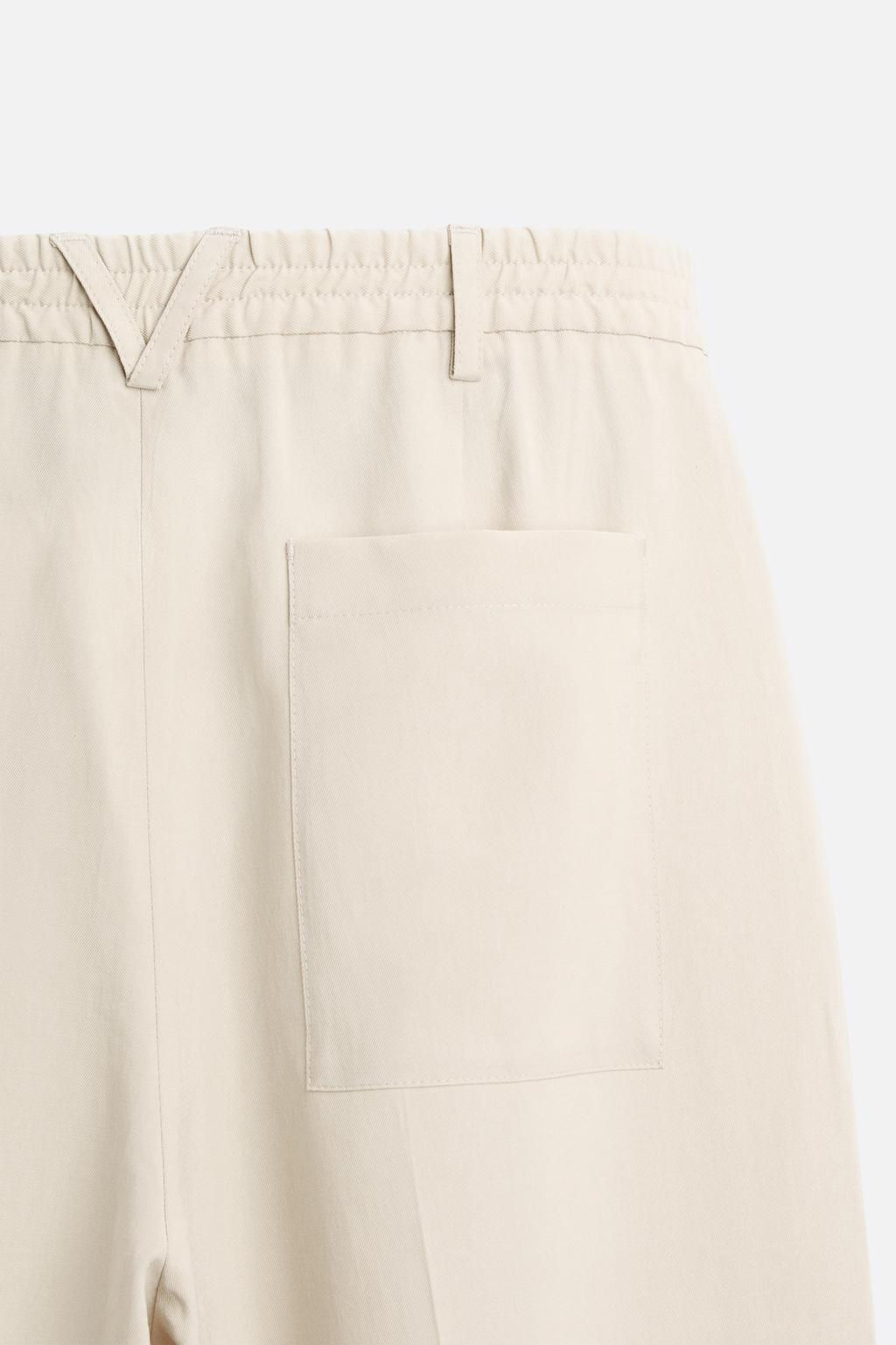 LYOCELL BLEND TROUSERS - Zara фото 17