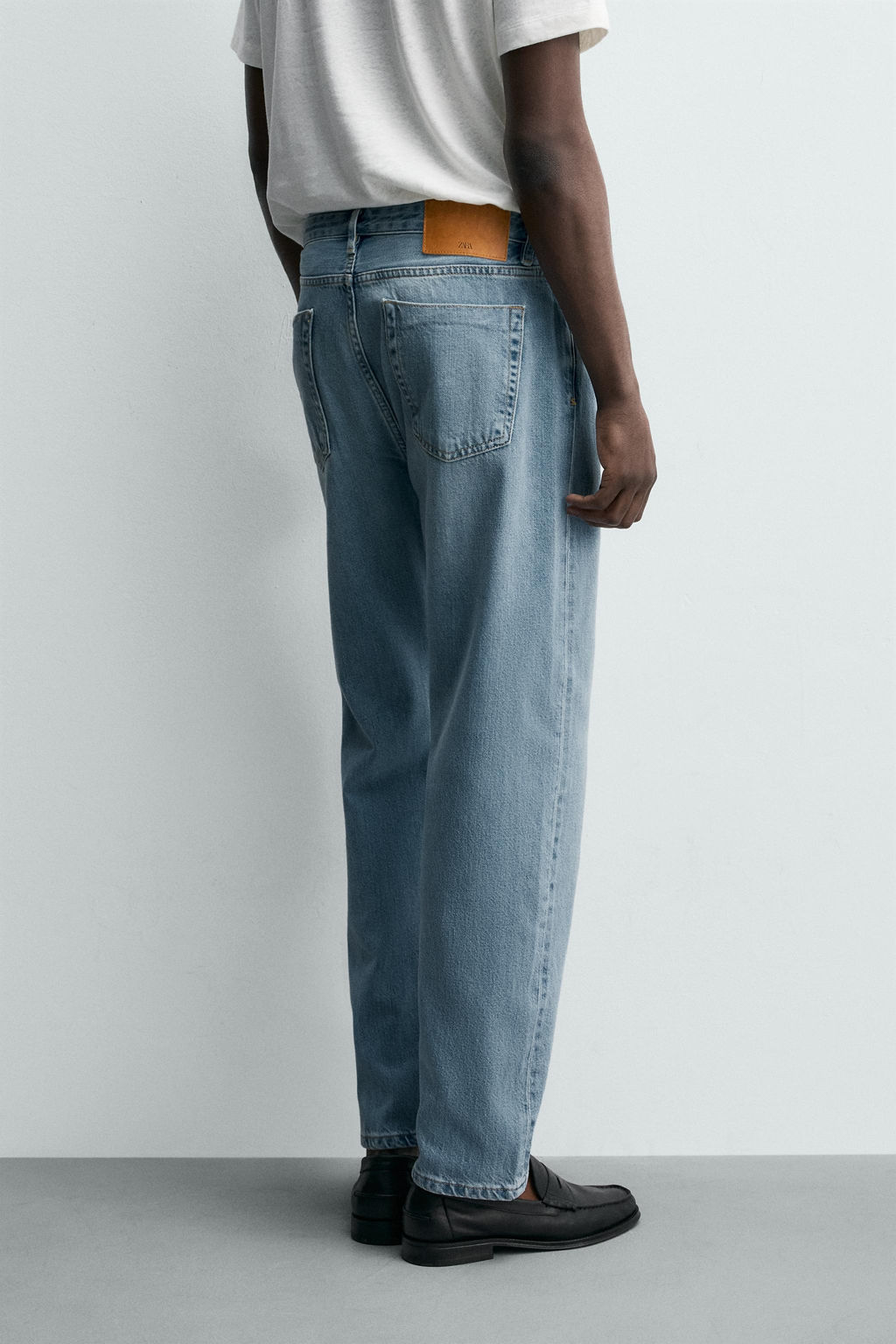 JEANS STRAIGHT ANKLE FIT ALGOD?N - LYOCELL / Azul claro - Zara фото 3