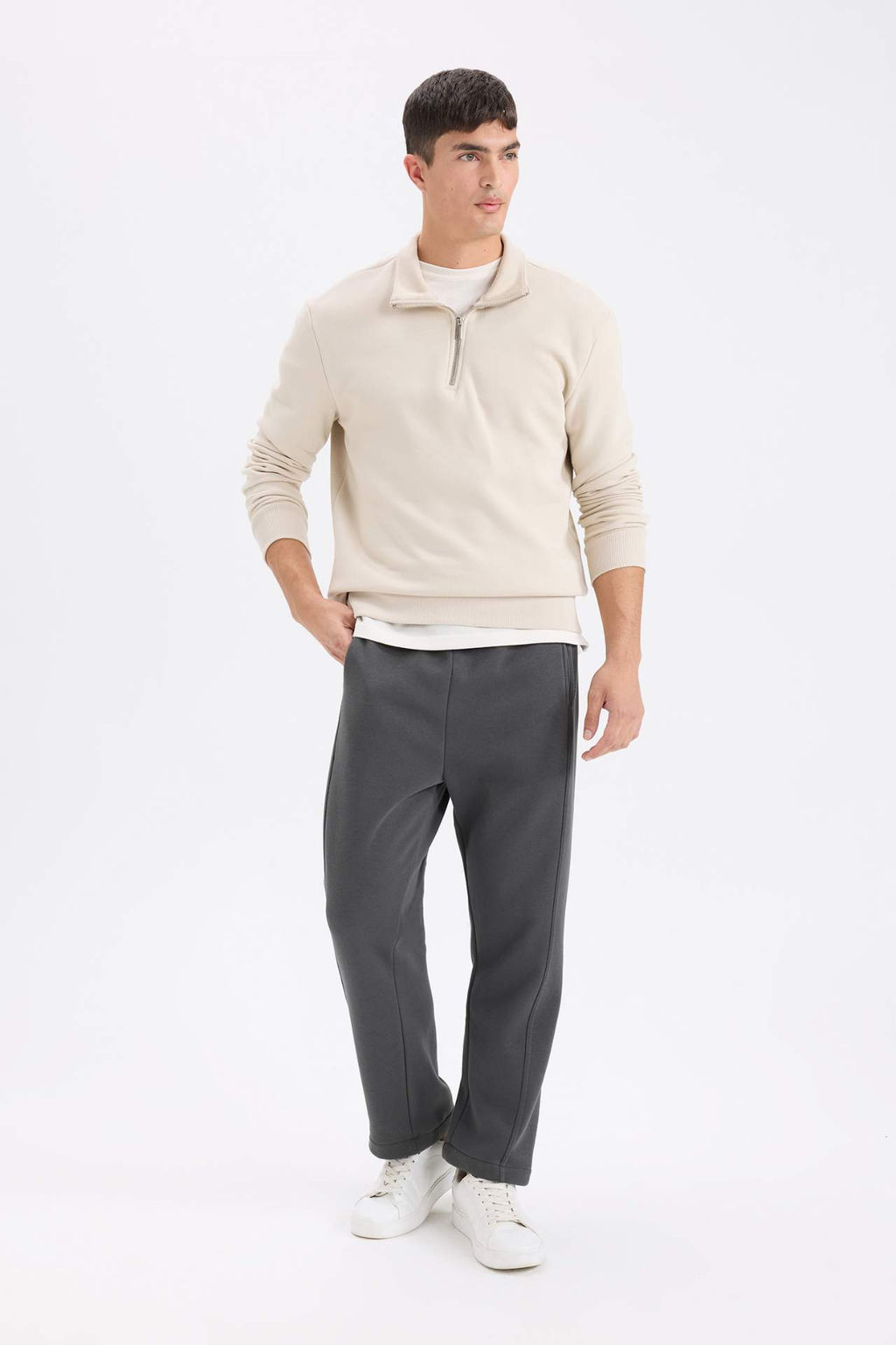 Regular Fit Esofman Alt? Beli Lastikli Basic Duz Cepli Duz Paca - Defacto фото 3