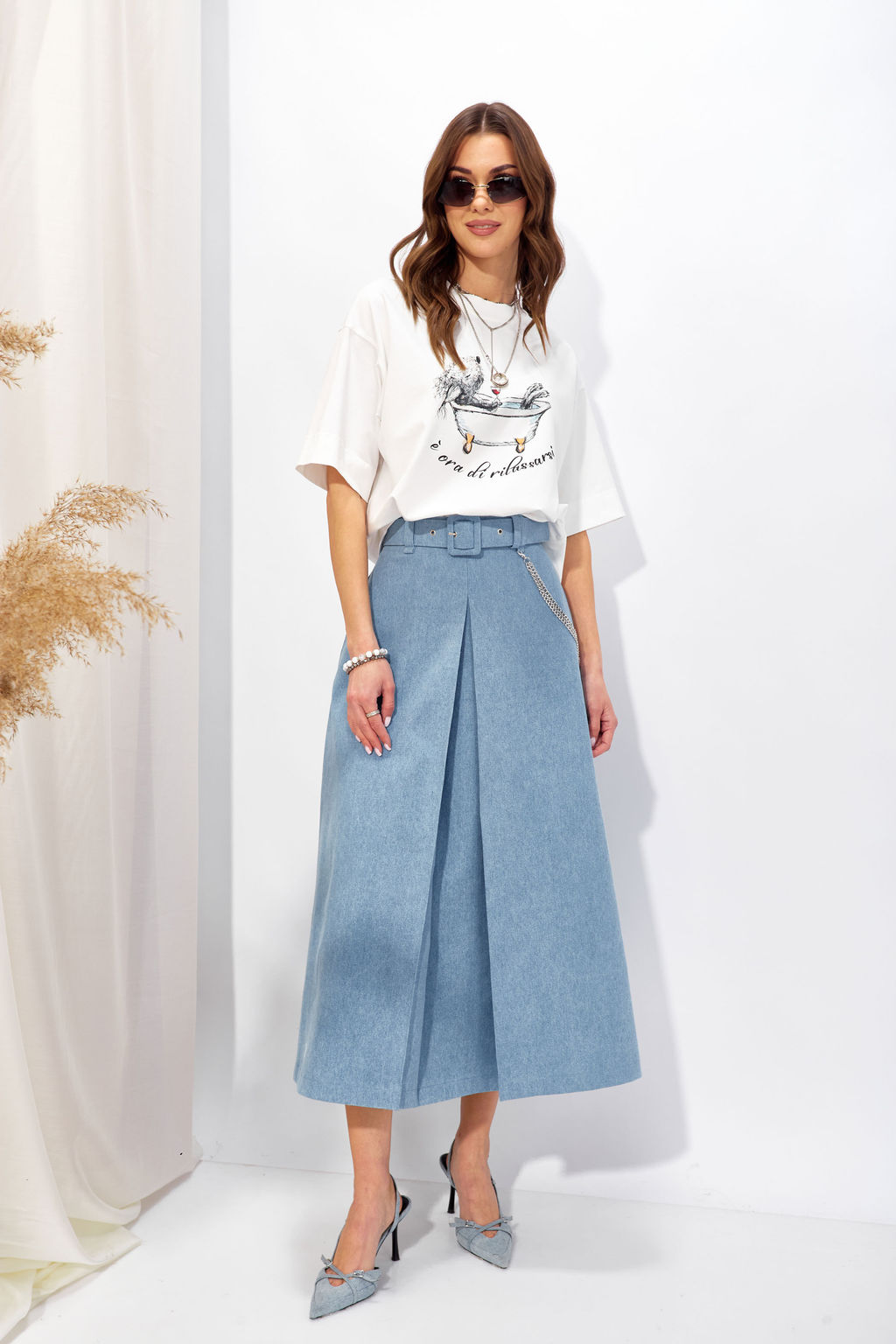 Джемпер 4341 (молоко +цвет)