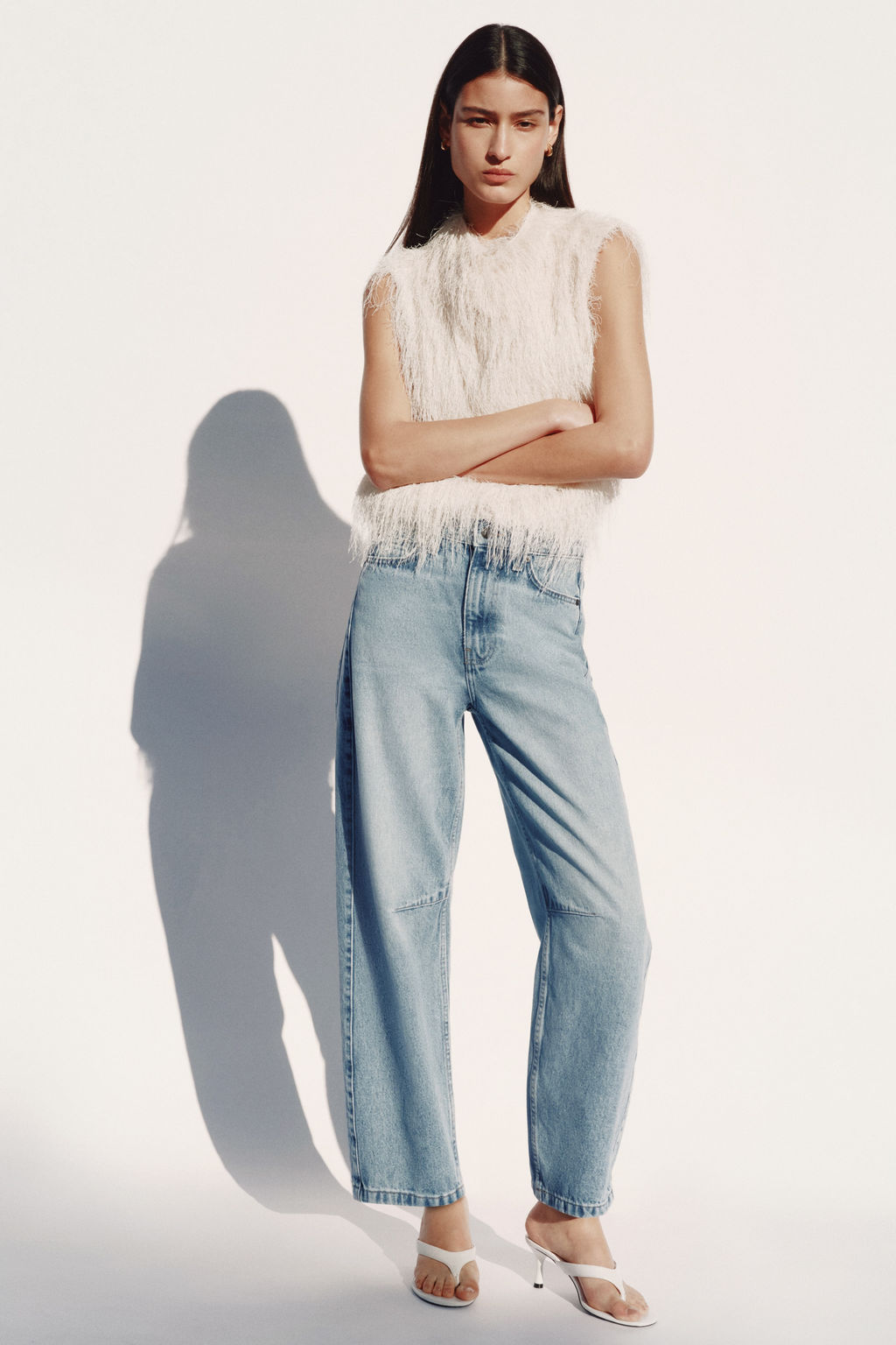 Barrel High Waist Ankle Jeans - H&m фото 5