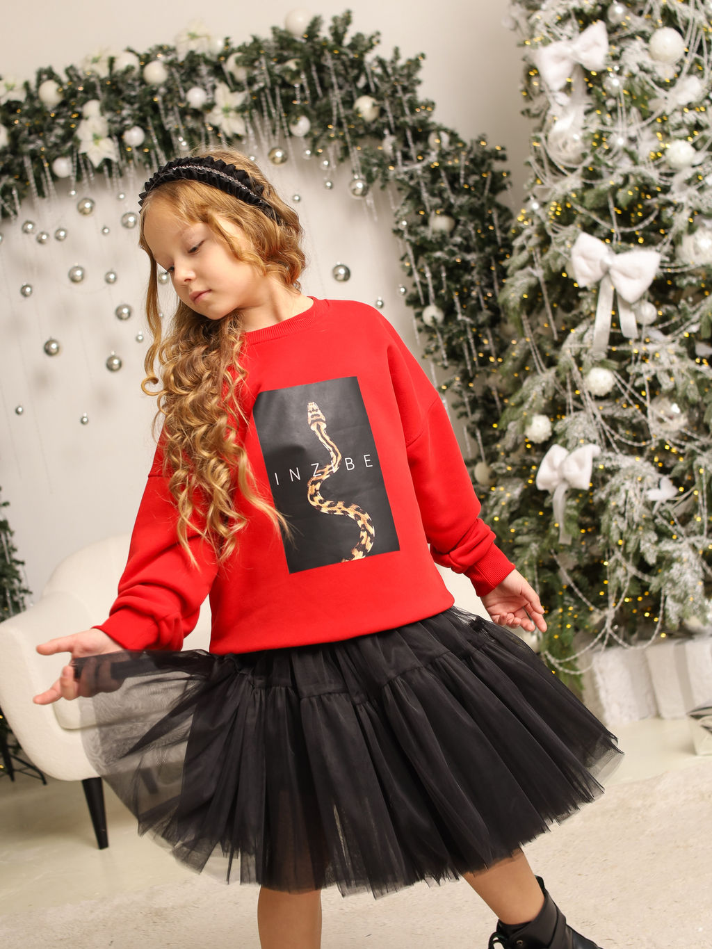 Свитшот MIRACLE красный, ПИТОН - Inzibe фото 7